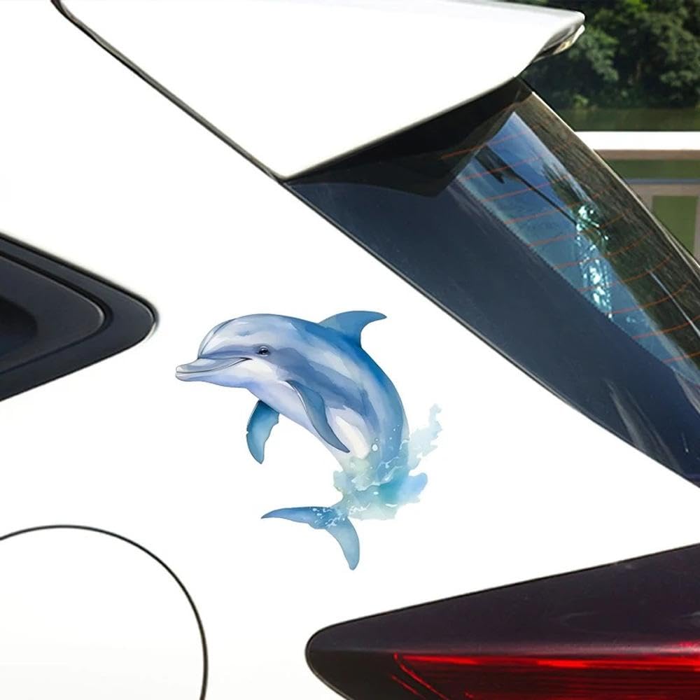 Adesivi Per Auto Dolphin Decalcomanie In Vinile Resistenti Ai Graffi Impermeabili Per Veicoli/motociclette(B,50CM)