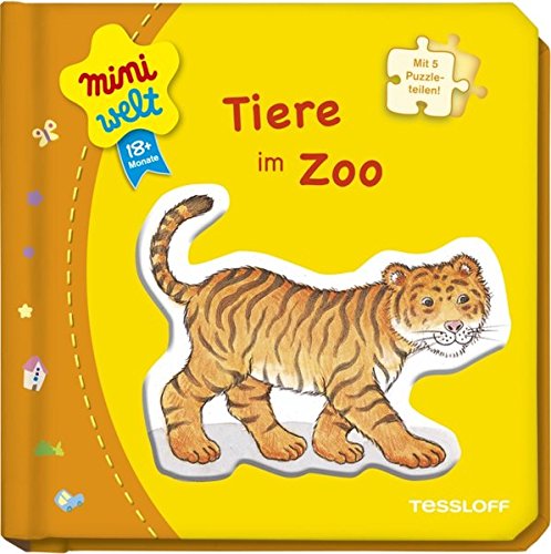Amazon.co.jp Miniwelt Kleines Puzzlebuch. Tiere im Zoo 洋書