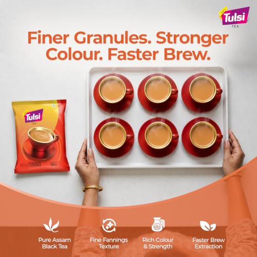 Image of Tulsi Tea Special Fannings 500g|Authentic Assam Tea|Fine Fannings Tea | Deep Colour|Rich Aroma|Kadak Chai Patti|Everyday Household Blend|Gujarati Tea Lovers|25+ Years of Trust