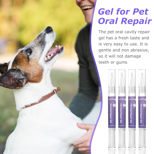 4Pcs Pet Oral Repair Gel Pen, Dog Teeth Cleaning Pen, Enzymatic Toothpaste Dogs with Whitening & Tartar Control, Effectively Eliminate Bad Breath, Easy No-Brushing Oral Care Solution - Image 5
