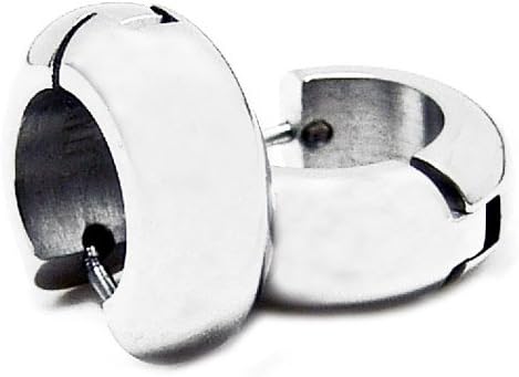 Accents Kingdom Titanium Huggie Hoop Earrings