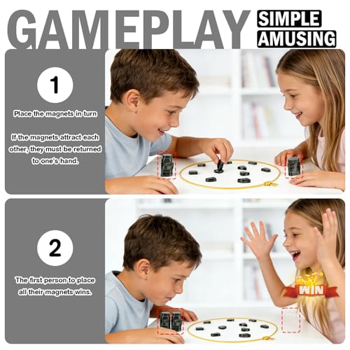 Magnetic Chess Game with String & Stones miniatura 5