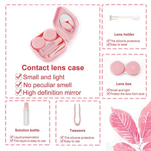image for QVVQ 4PCS Contact Lens Case, Colorful Contact Lens Box Holder Containe