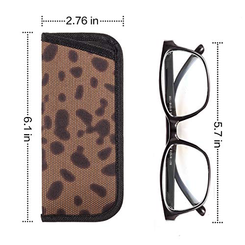 Image of TRIUMPH VISION 3 Pack Reading Glasses Pouch - Soft Eyeglasses Bag Portable Cloth Eyewear Case