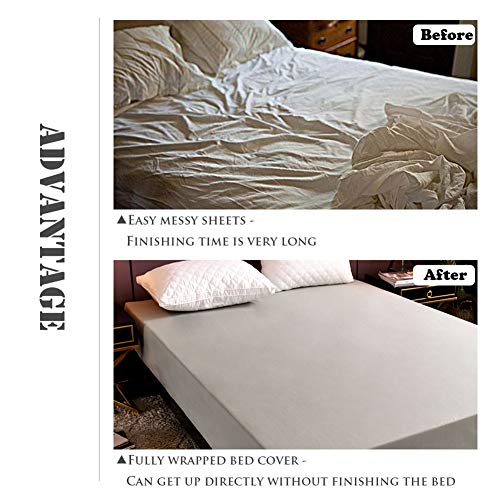 Drap housse 140x200 microfibre pour matelas épais Chickw1 arbre vert