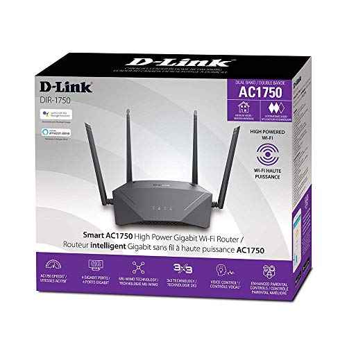 Snapklik.com : DIR-1750-US, WiFi Router AC1750 Mesh Smart Internet Home ...