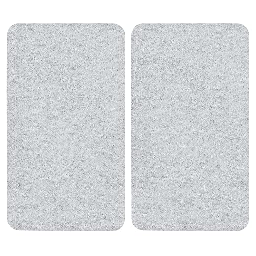 WENKO Placas cobertoras de vidrio universales transparente 2 unidades - juego de 2, para todos los tipos de cocinas, Vidrio endurecido, 30 x 1.8-5.5 x 52 cm, Transparente
