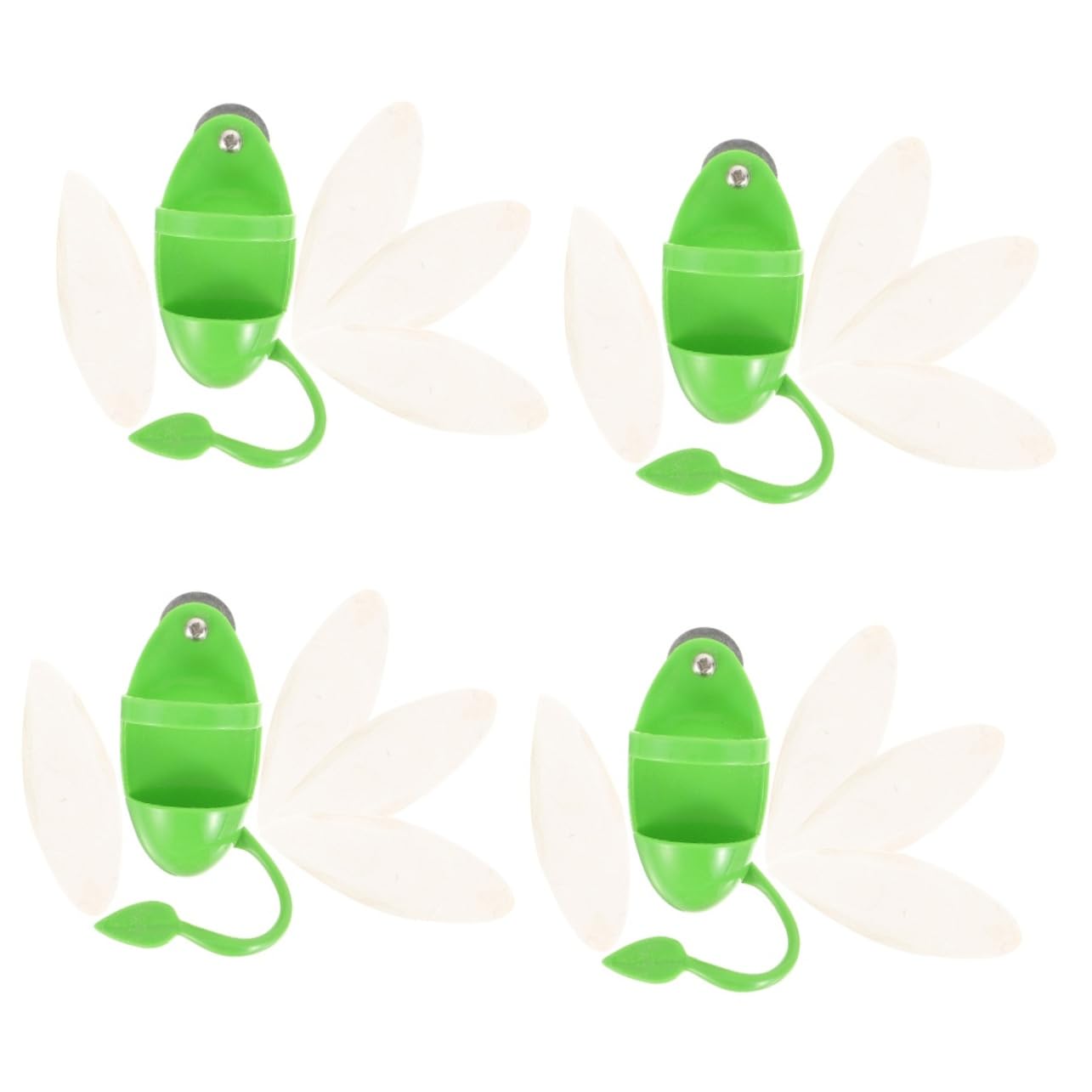 DOITOOL 4sets Supporto Per Uccelli Con Cuttlebone Rack Per Alimentazione Parrot Accessori Per Nutrimento e Gioco Completo Con Cuttlebone Per Pappagalli e Altri Volatili
