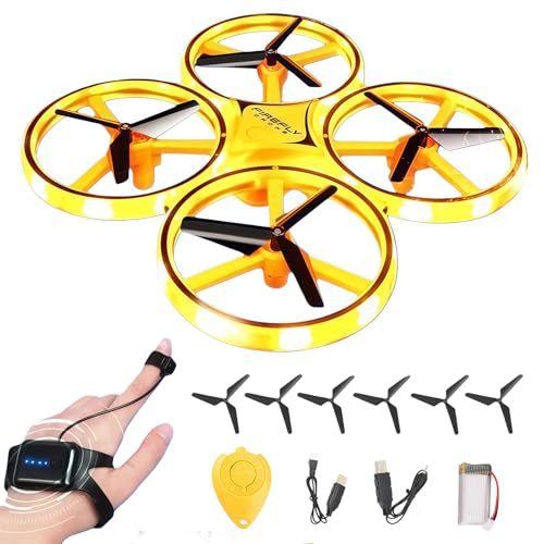 2025 Upgraded Hand Controlled Drone for kids,Somatosensory aircraft with Smart Watch Controlled,...