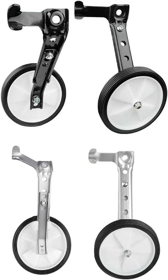 Bicycle Training Wheels, Bike Stabilizers Support Wheels,Universal Bike Stabilisers Kids,Bike Steel Frame for 16 18 20 22 24 Inch Kids Riding Safety Equipment,1 Pair(Black)