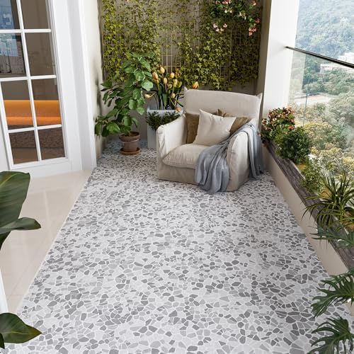 Azulejo de seixo para piso de chuveiro, fundo de mosaico geométri...