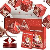 Explosive Pop-Up Überraschungs-Geschenkbox Für Geld, 2025 Neu Explosion Von Überraschungsgeschenkboxen, Rot Weihnachts Überraschung Box, Überraschung Explosion Gift Box Pop Up (Rot（10 Pop-Up-Boxen）)