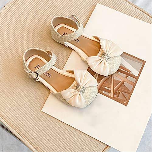 Girls Sandals Little Girl's Adorable Princess Party Girls Dress Bow Princess Shoes Girls Slipper Socks 9 Years2