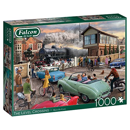 Jumbo, Falcon de luxe - Level Crossing, Jigsaw Puzzles for Adults, 1000 Piece