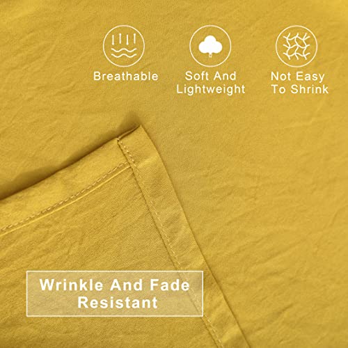 FLXXIE 4 Pieces Toddler Bedding Set, Soft and Breathable Microfiber Crib Sheet Set, Includes Quilted Comforter, Flat Top Sheet, Fitted Sheet, Envelope Pillow Case for Boys and Girls, Yellow