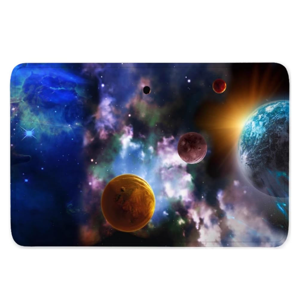 Sternenhimmel, Weltraum, Nachthimmel, Sterne, 3D-Teppich, geeignet für Wohnzimmer, Badezimmer, Eingang, rutschfeste Matte, Fußmatte, Küchenteppich