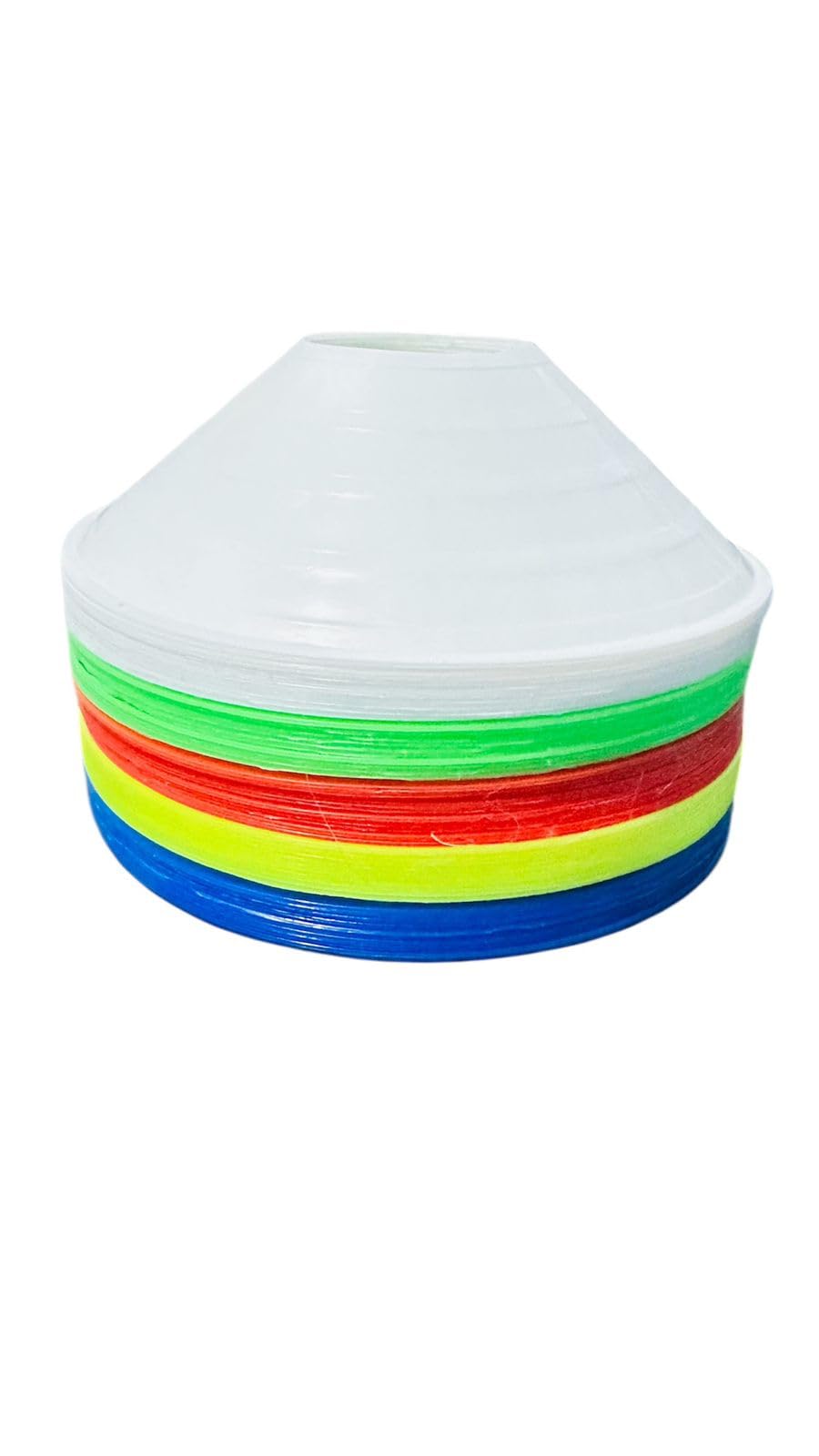 Plastic Cones Marker Mini Space Markers Discs for Football, Soccer, Baseball, Agility, Field Sports, Kids Footwork Training, Practice Drills (Pack of 40)-image-34
