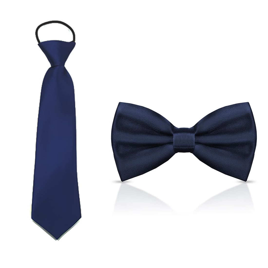 Corbata para Niños, Pajarita y Corbata Pre-Atada Ajustables de Seda para Graduaciones y Bodas,¡Ideal para cualquier ocasión especial