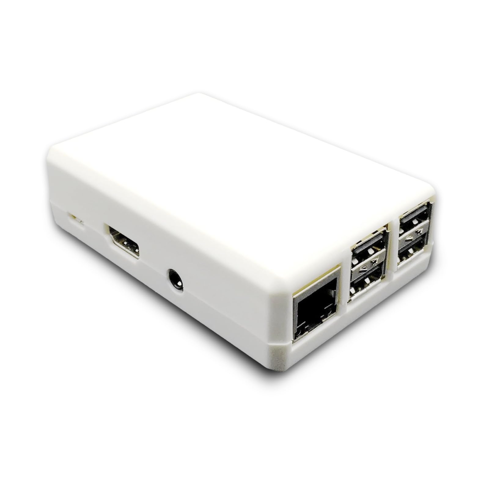 SB Components Closed Case for Raspberry Pi 3 B+, 3, 2B Protective Case Cover For Raspberry Pi - Great for XBMC users! (White)