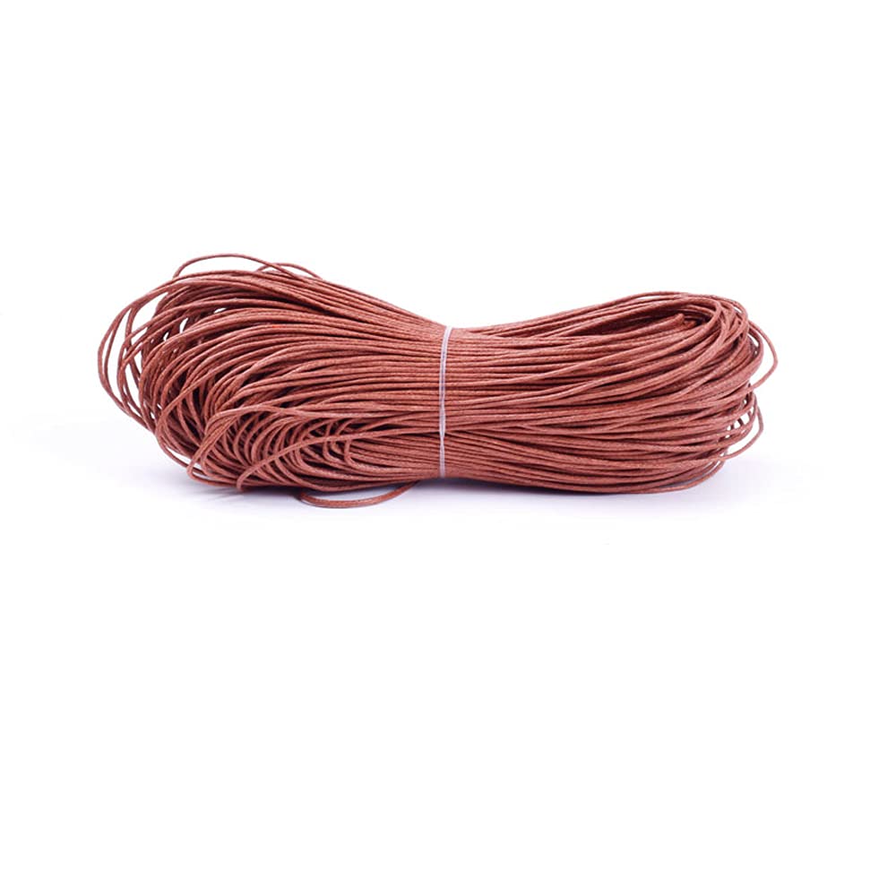 76.5yard 1MM Waxed Cotton Cords Strings Ropes,Colored Waxed Thread for DIY Craft,Jewelry Making,Necklace Bracelets, Beading Accessory