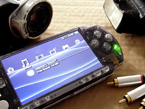 FACE PLATE FOR PSP SLIM *SMOKE BLACK* (XCM PSP CASE MOD)