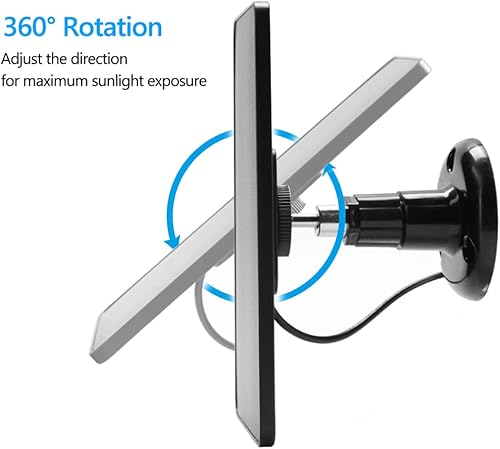 Miniatura 2 de Panel solar de 4W para cámara de seguridad (negro)