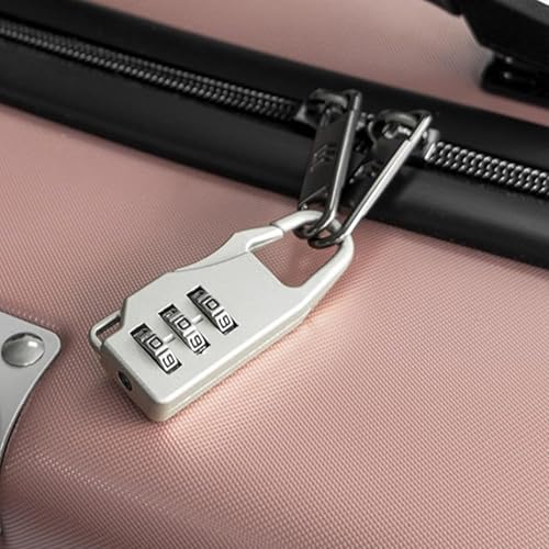 Mini cadeado de combinação de 3 dígitos para mochilas, zíperes de bagagem, estojos de lápis e armários de armazenamento, trava de viagem portátil e segura