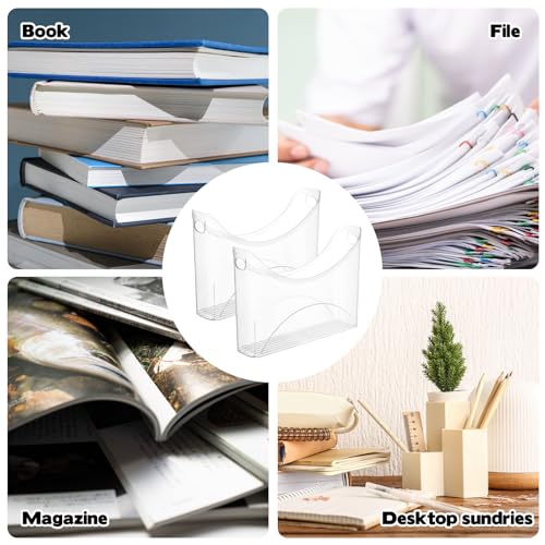 Image of Rainmae 4 Pack Scrapbook Paper Storage Organizer with Handle Plastic Scrapbook Storage Bin Holds 12x12 Inch Craft Papers Books, Vinyl Sheets, Cardstocks for Home Office Garage Tabletop Organization