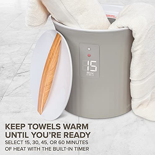 Live Fine Towel Warmer | Bucket Style Luxury Heater With Led Display, Adjustable Timer, Auto Shut-Off | Fits 40” X 70” Oversized Bath Sheet Towel #TOP3