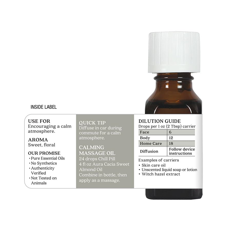 Aura Cacia Chill Pill Aceite Esencial 0.5 Onza miniatura 5