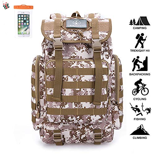 Morbuy Mochila Táctica Militar Impermeable de 36L 55L para Marcha  Excursionismo  Montañismo
