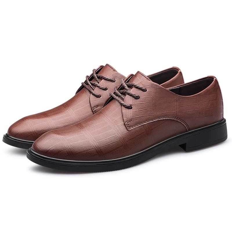 Party Dress Oxford Formal Shoes for Mens Waterproof Leather Lace Up Brogue Non Slip Shoe for Casual Wedding Party Prom4