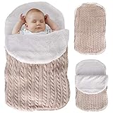 FAMKIT Saco de dormir para bebé bebé de punto de ganchillo