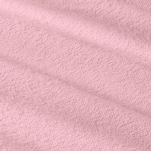 Image of Utopia Bedding Waterproof Mattress Protector, Premium Terry Mattress Cover 200 GSM, Breathable, Fitted Style with Stretchable Pockets (Pink, Crib)