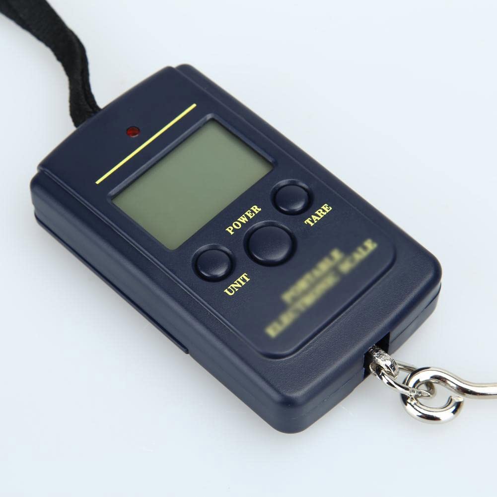 JFDBGU 40kg x 10g Mini Digital Scale for Fishing Luggage Travel Weighting Steelyard Hanging Electronic Hook Scale, Kitchen Weight Tool(B)