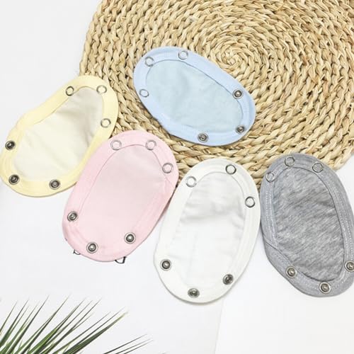 5pcs Romper Suit Extension Baby Jumpsuits Extenders Jumpsuits Extenders for Baby Bodysuit Bodysuit Snap Toddler Cotton4
