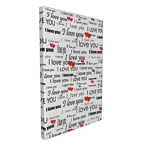Impression sur toile romantique pour chambre à coucher au design moderne