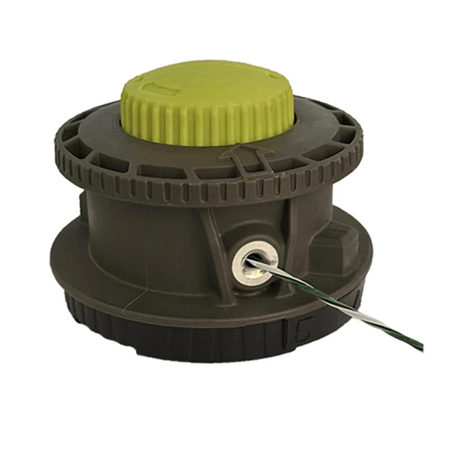 Generico Testina Reel Easy+ 314608005, RY15526 RY15527 | RY15529, albero diritto, plastica, nero e verde, 1 kit testina erba