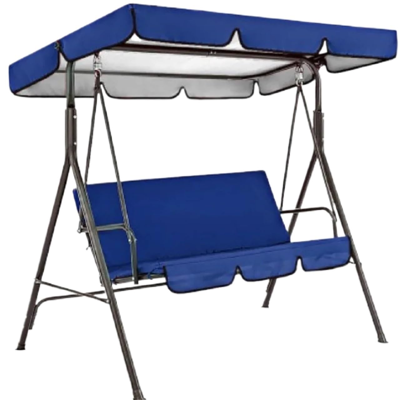 Qcknkmgg Blue Replacement Canopy For Outdoor Swing, Swing Chair Canopy Replacement 142X120x18cm Multicolor
