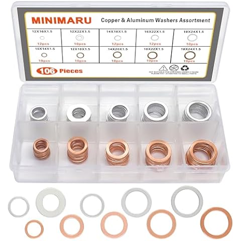 MINIMARU 106 PCS Washer Set Cover