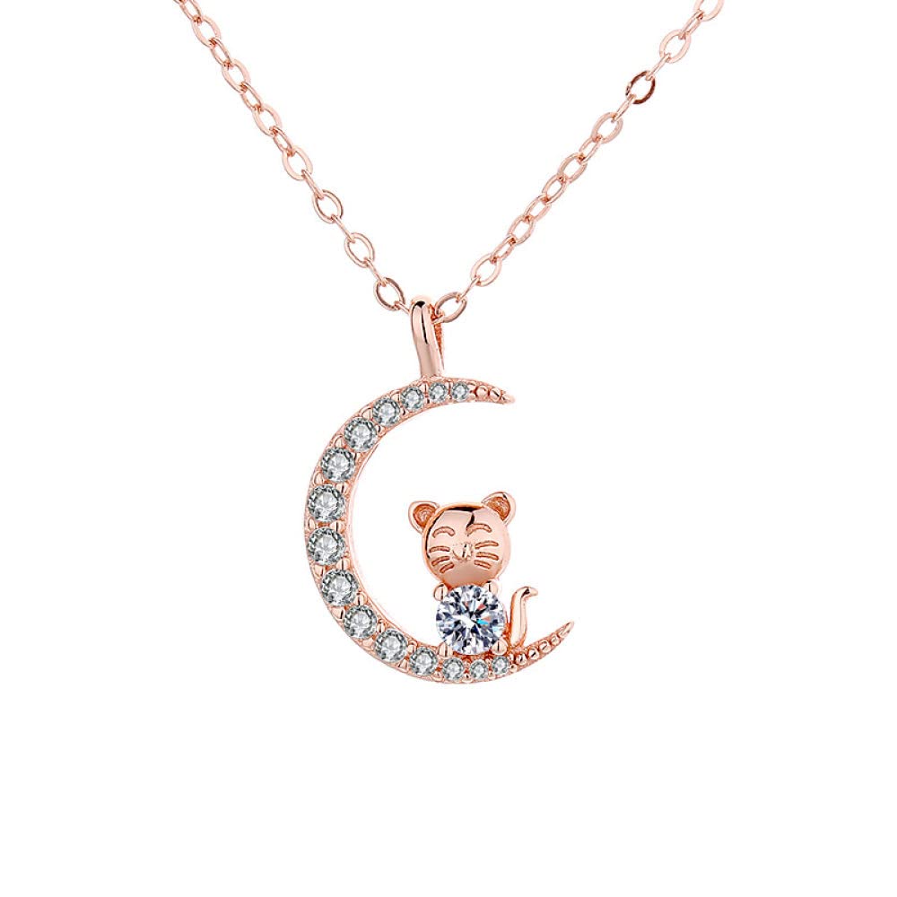 TBDdsd Necklaces, S925 Sterling Silver Zodiac Horoscope Necklace Moon Zircon Signs Constellation Chain Trendy Choker Delicate Gift Jewelry For Her Girls Couples