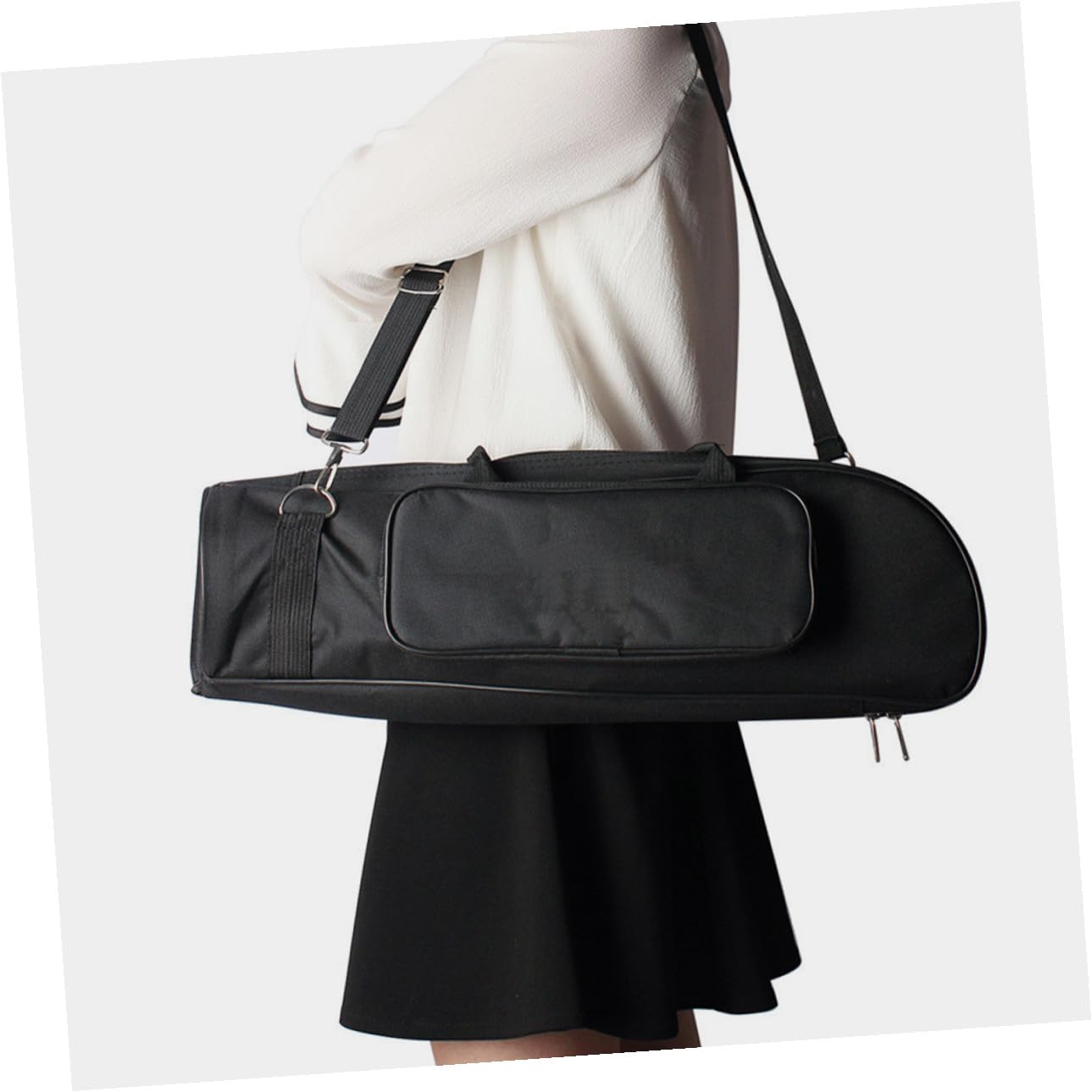 Bolsa Protección para Tela Oxford Trompeta de Compartimentos Separados Correa Hombro y Asas Cómodas para Almacenamiento Organizado del Instrumento
