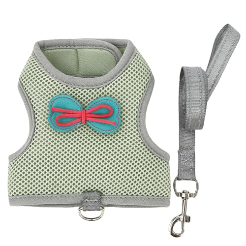HUANGANG Adjustable Rabbits Harness Leash Set Breathable Vest for Small Pet Hamsters Small Pet Walking Gear