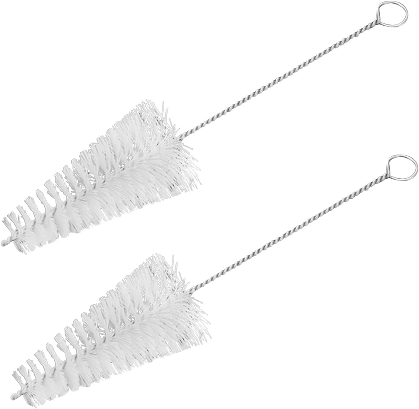 2pcs Saxophone and Clarinet Cleaning Brush Set, Nylon Multipurpose Mouthpiece and Sound Hole Cleaner for Alto Tenor Soprano Sax and Woodwind Instruments