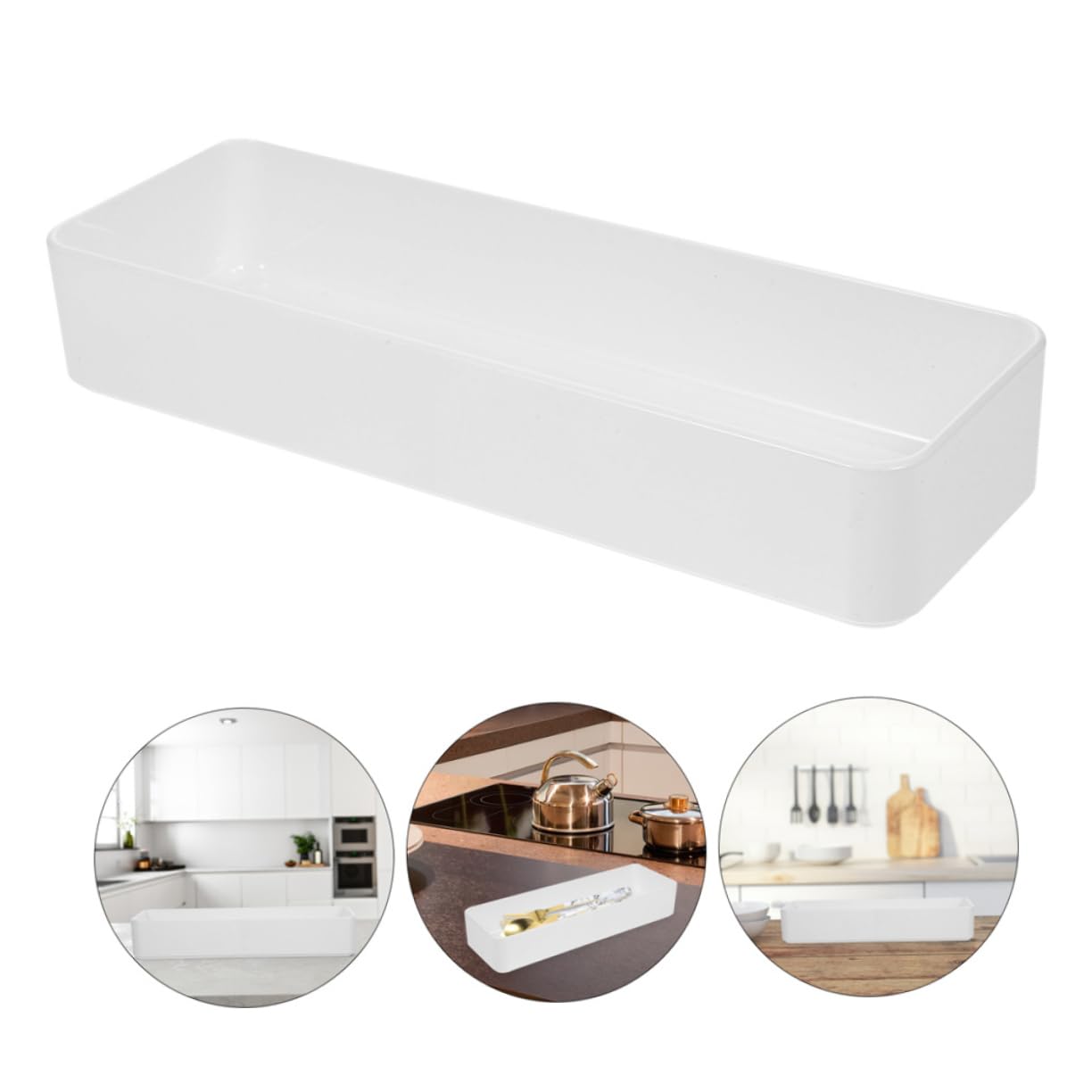 jojofuny 3stücke Schubladenorganizer für Besteck Besteckkasten aus Pet-material Platzsparendes Küchenorganizer Sortieren von Essstäbchen Löffeln und Messern Elegante