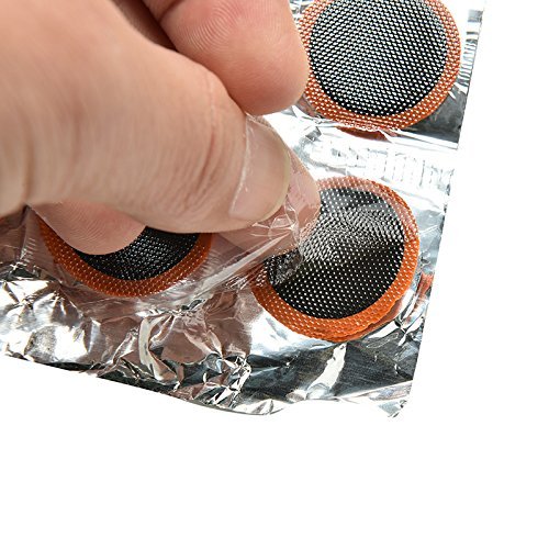 Ioffersuper 3 Sheets Motor Bicycle Bike Tyre Tire Inner Tube Puncture Rubber Patches Repair Kit WF