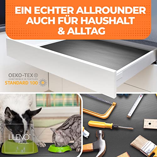 LILENO HOME Universal Anti Rutsch Schmutzmatte [100x120cm] Zuschneidbar und Wasserdicht - Antirutschmatte Auto - Kofferraummatte - Antirutschmatte Schubladen - Kofferraum Schutzmatte