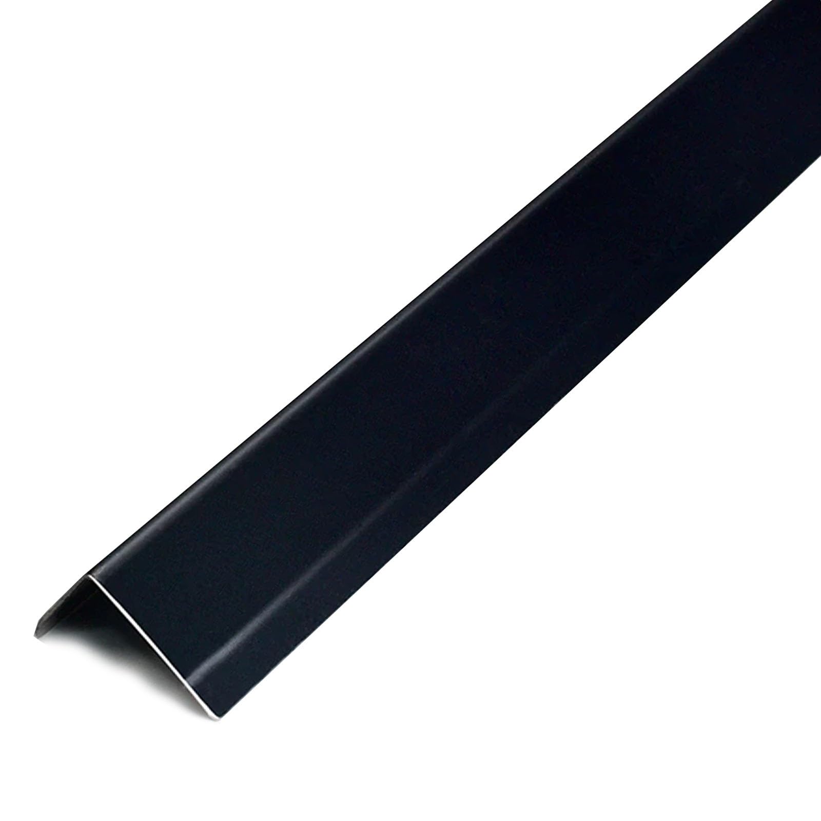 Paraspigoli Muro, in Acciaio Inox 201, Autoadesivi, Para Spigoli | Paraspigoli Angolari, Angolo Interno di 89°, Finitura a Specchio, per Pilastri/angoli/mobili(Black,3.6x100cm/1.4x39in)
