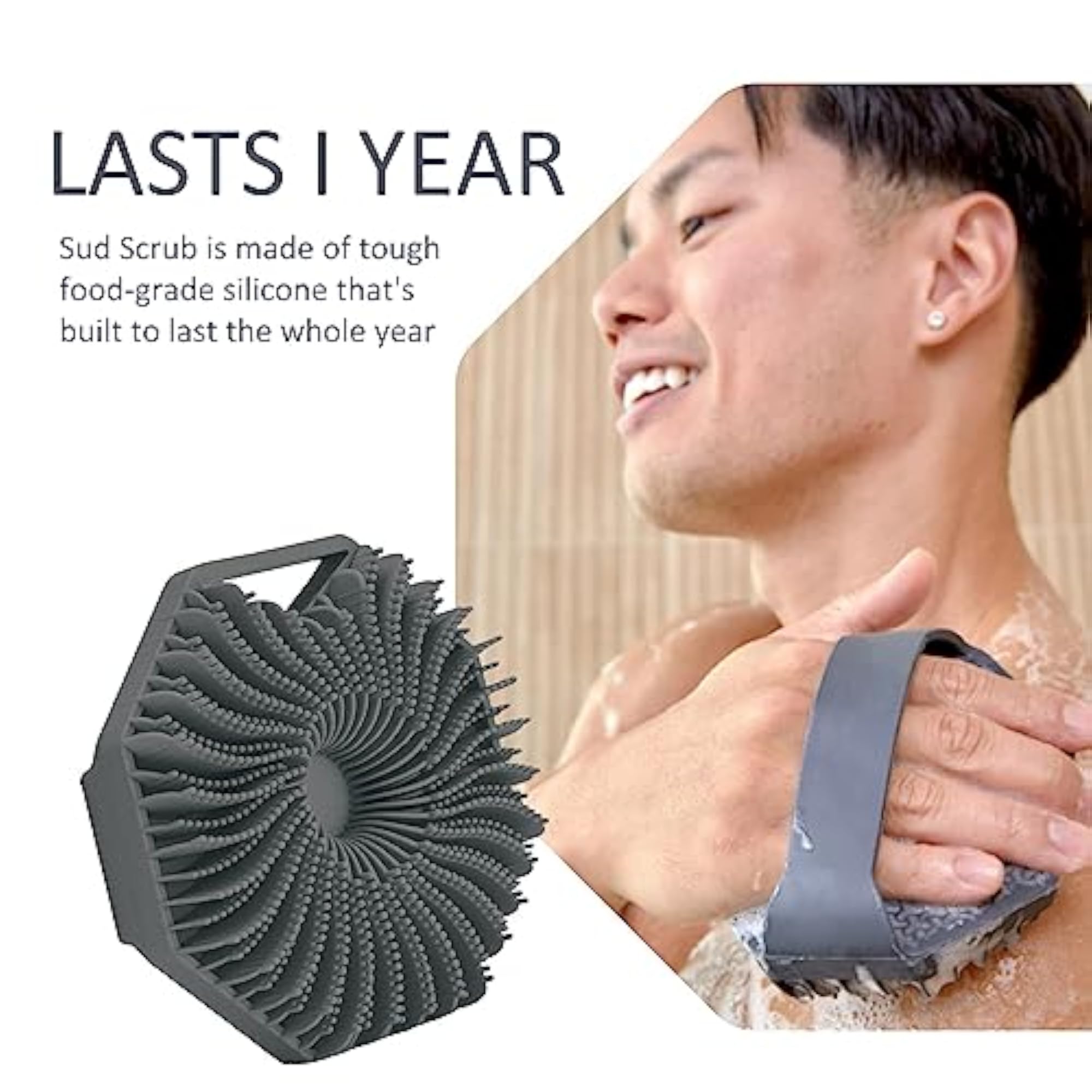Soft Silicone Body Brush for Gentle Exfoliation