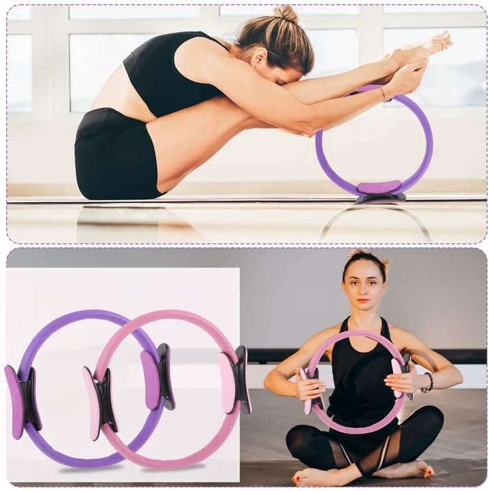 21 Pcs Pilates Ring Circle Set for Women, Includes 9.8 in Ball Yoga, Ring Stretching, Strap Bands, Non Slip Socks, Back Bags for Workout, Commonly Used for Yoga, Pilates, Stretching, Fitness - Image 6